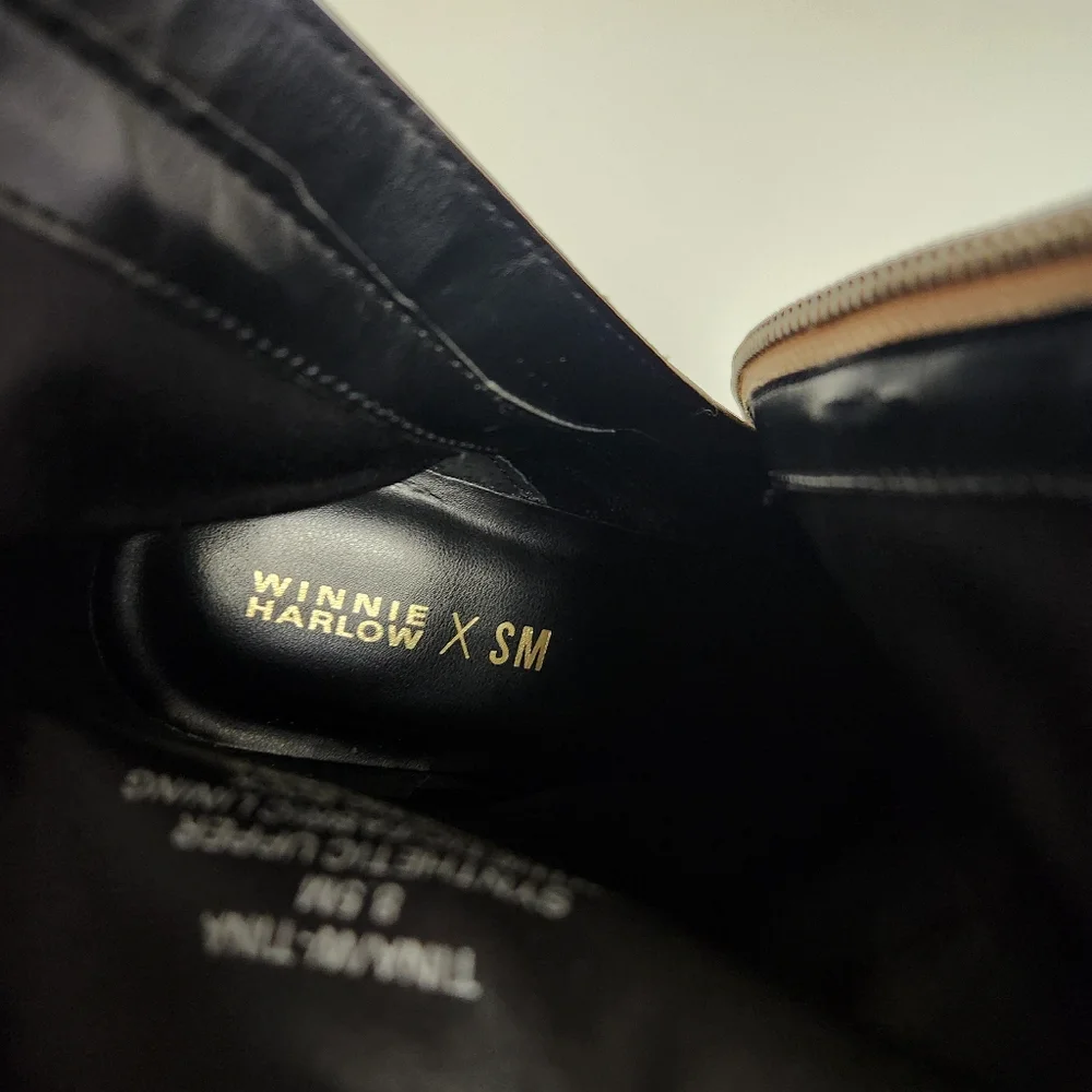 ⬇️Winnie Harlow x Steve Madden Tina Snakeskin Stiletto Boots - Picture 13 of 14